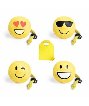 Bolsa Plegable de la Compra Emoticonos Emoji - Detalles Bodas Prácticos