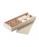 Set de Baraja y Dominó en Caja Madera