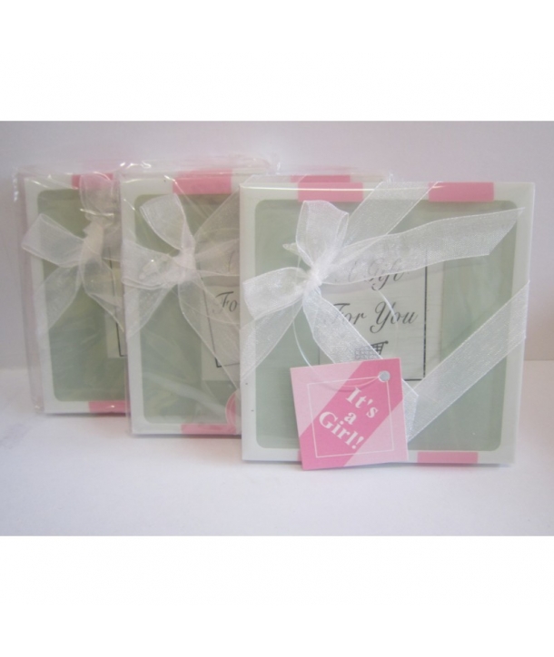 Set 2 posavasos de crital para foto