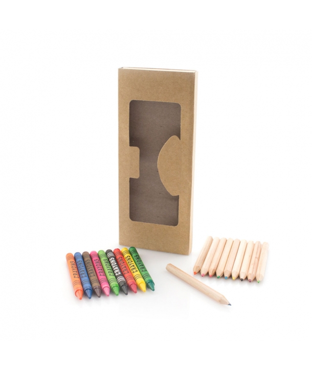 Estuche Mosquetón con 8 Lápices y Sacapuntas - Regalos, Detalles Prácticos Niños Cumpleaños, Comuniones Baratos