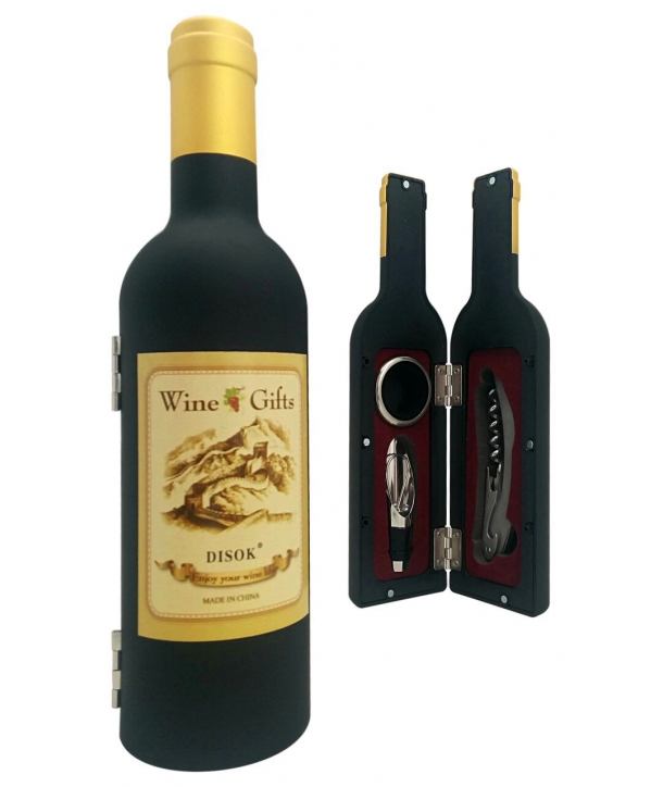 Set Botella Vino 3 piezas 