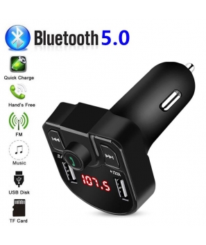 Cargador MP3 coche Multifunción Bluetooth - Detalles Bodas Prácticos Hombres Unisex