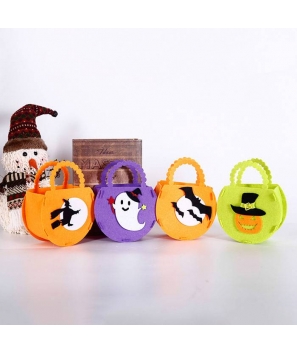Bolsas fieltro caramelos y golosinas Halloween