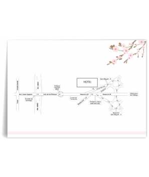 Mapa de boda personalizado
