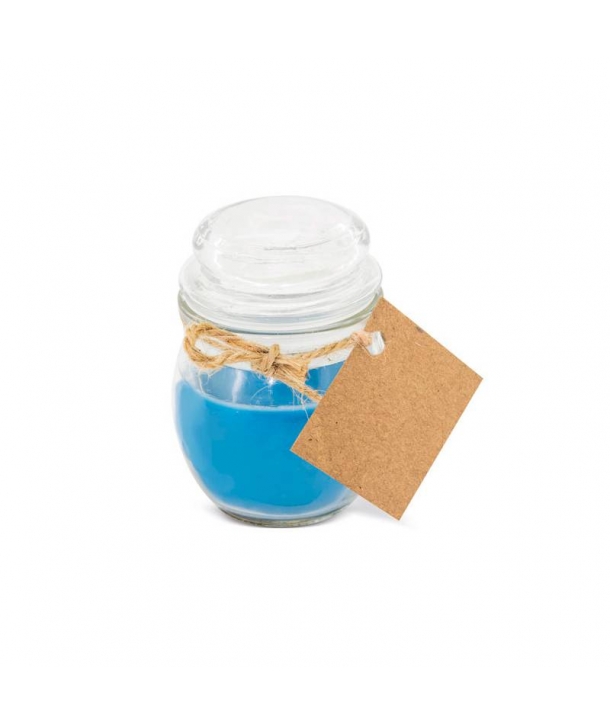 Vela Aromática en tarro de cristal - Velas Detalles Bautizos Recuerdos