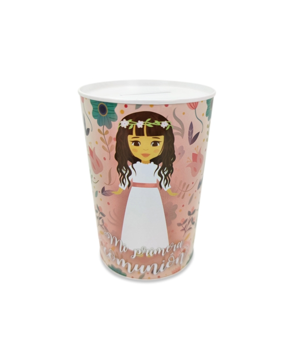 Hucha Metálica Mi Primera Comunión Niña