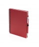 Libreta con Anillas + Bolígrafo con Tapas Suaves Cartón Reciclado de Colores