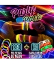 Lote 120 Pulseras NEON Luces + 20 Gafas de colores LED
