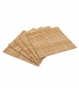 Set 5 posavasos de bambú