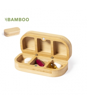 Pastillero de bambú - Detalles prácticos para regalar