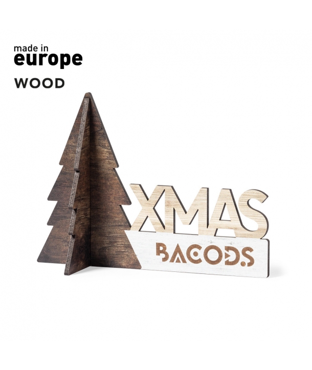Adorno navideño con diseño árbol de navidad