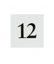 Números de mesa estilo tienda (12 unidades)