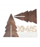 Adorno navideño con diseño árbol de navidad