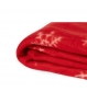 Manta polar con decoración navideña