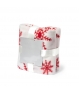 Manta polar con decoración navideña
