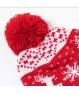Gorro con pompón con motivos navideños