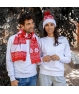 Bufanda con motivos navideños - Regalos Detalles Navidad Baratos