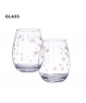Set de 2 vasos de cristal con diseño de copos de nieve y 500ml de capacidad Regalos Detalles Navidad Baratos