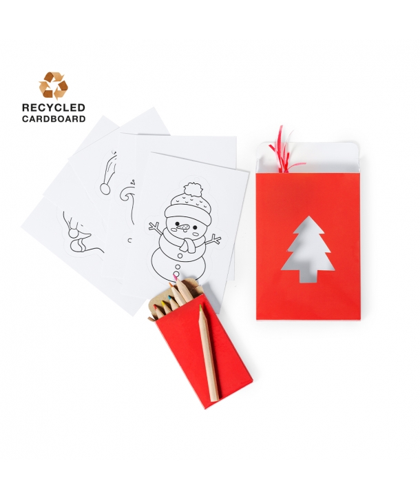 Set de adornos con 6 originales diseños navideños para colorear- Regalos Detalles Navidad Baratos