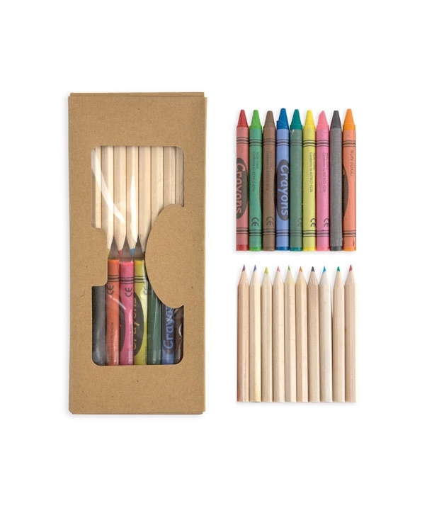 Libreta de Colorear con Cajita + 12 Lapiceros + 12 Dibujos para Colorear + Hojas en Blanco