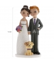 Figura de boda coche just married