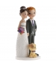 Figura de boda coche just married