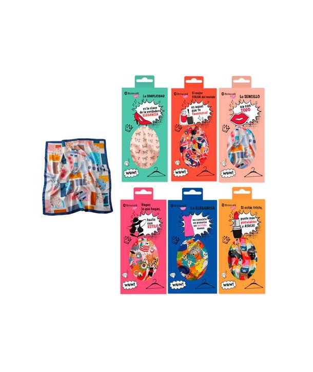 Pañuelos en baúl de regalo - Pashminas Detalles Bodas Mujeres