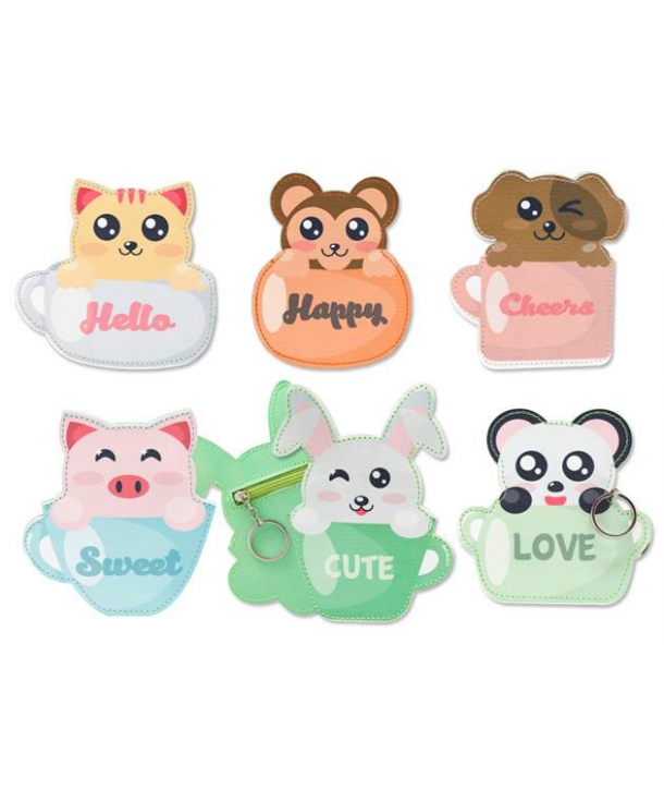 MONEDERO LLAVERO ANIMALITOS 