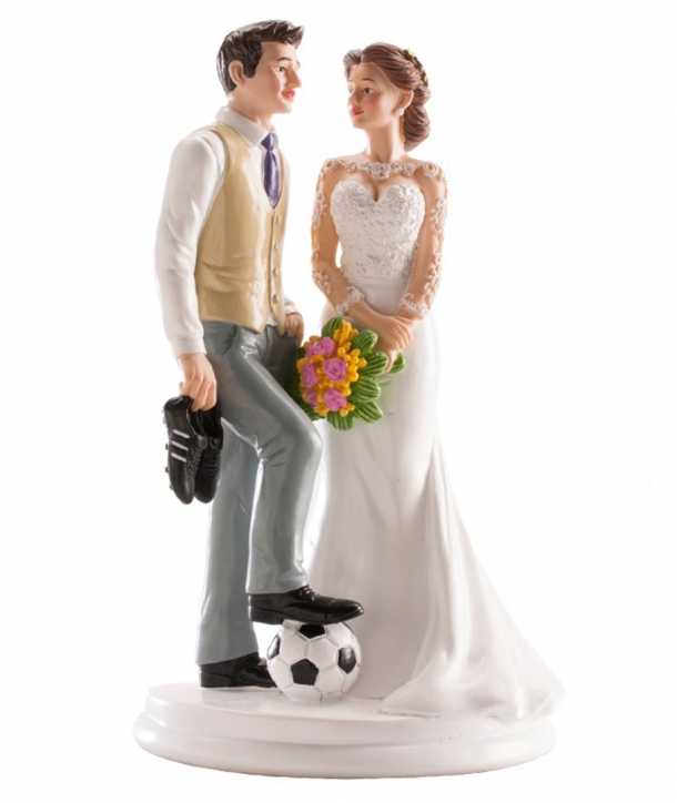 Figura para pastel de boda Fútbol
