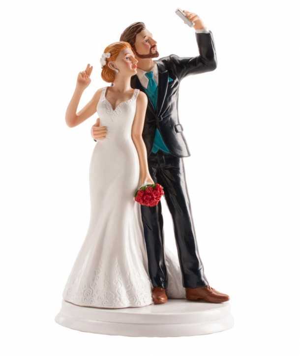 Pareja de boda Selfie