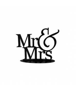 Figura Pastel Metálica MR & MRS