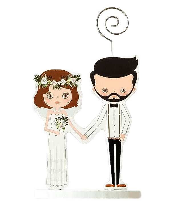 Pinza Portafotos Madera"Wedding"