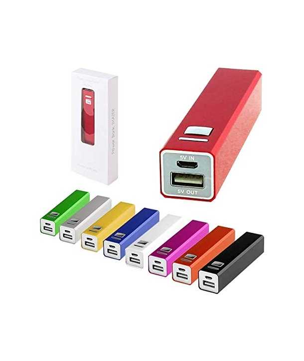 Power Bank 1200 mAh Micro USB En Caja de Regalo con Cable Incluido
