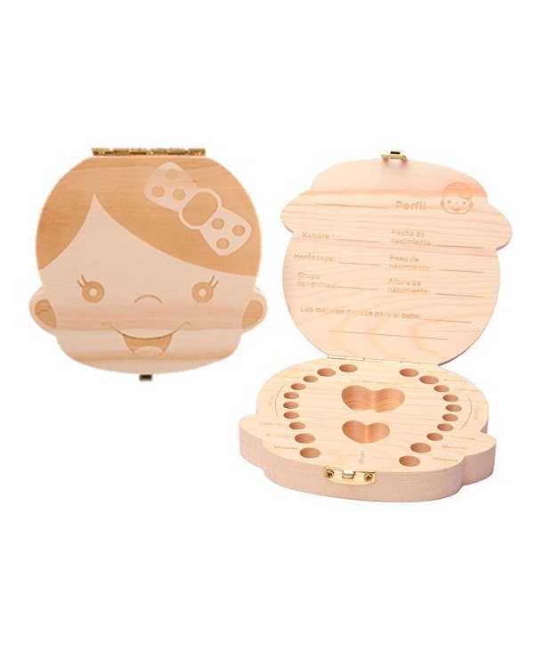 Cajita de Madera para Guardar Dientes de Leche NIÑO
