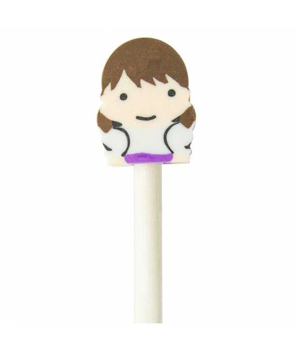 Lápiz madera comunión niña con borrador.