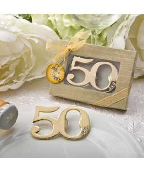 Abrebotellas 50º Aniversario en caja de Regalo - Bodas de Oro