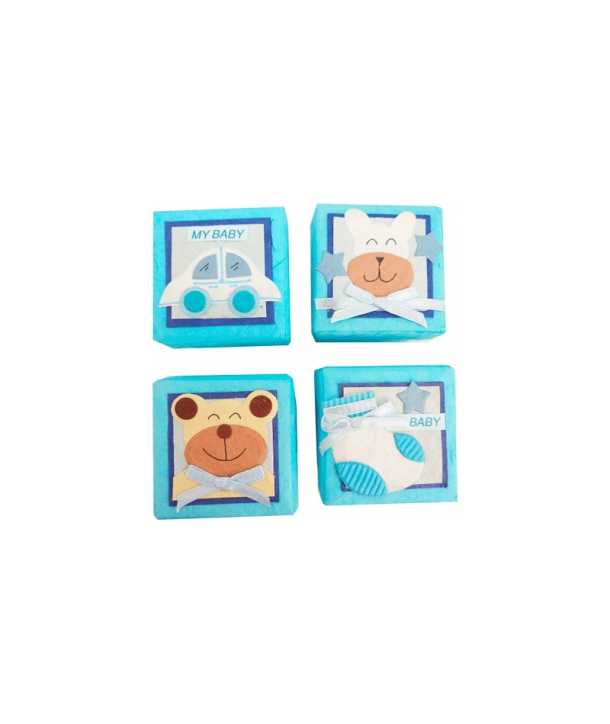 Set 24 Cajitas Baby Rosas Bautizos