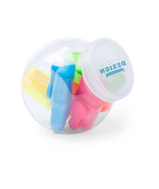 Lote de 20 Set Marcadores Fluorescentes en Bote