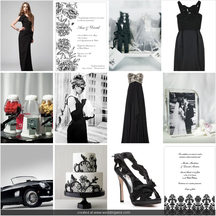 bodas en blanco y negro