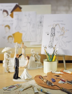 Personaliza el color de tus figuras de novio