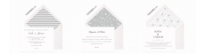Invitaciones de boda grises