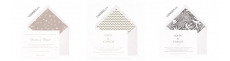 Invitaciones de boda marrones
