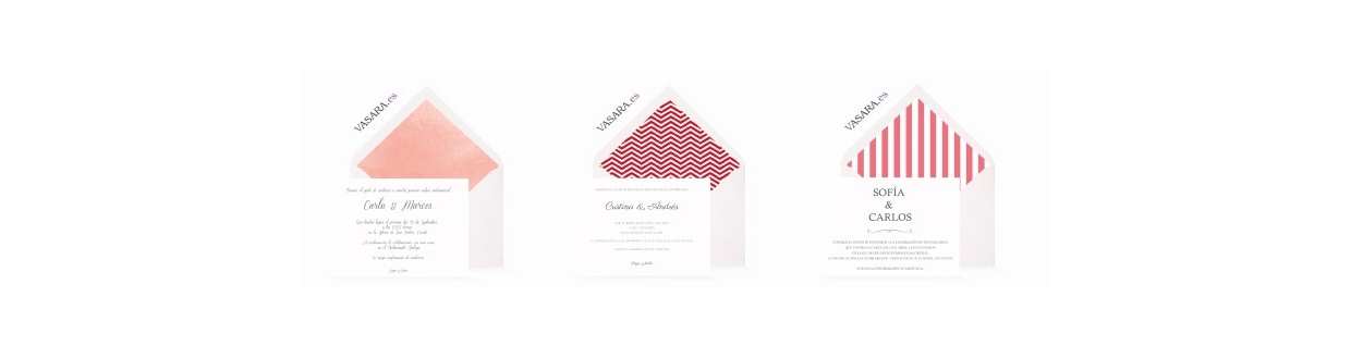Invitaciones de boda rojas