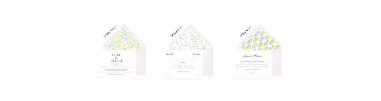 Invitaciones de boda verdes