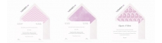 Invitaciones de boda lilas y violetas
