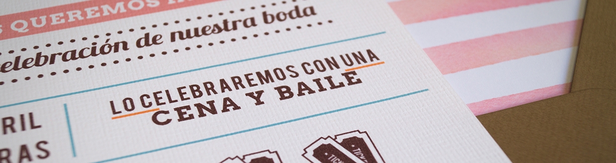 Invitaciones de boda con sobres