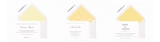 Invitaciones de boda amarillas