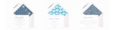 Invitaciones de boda azules